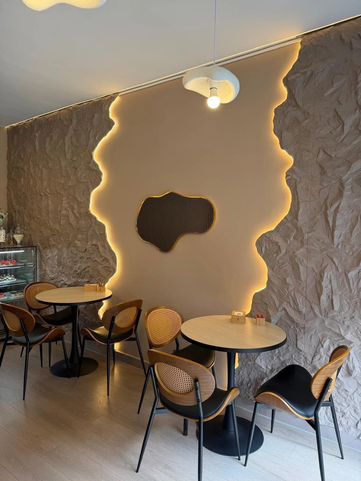 Textured Feature Wall & LED Lighting Installation — Nottingham — Feature Walls & Panelling by Kalhor Contractors